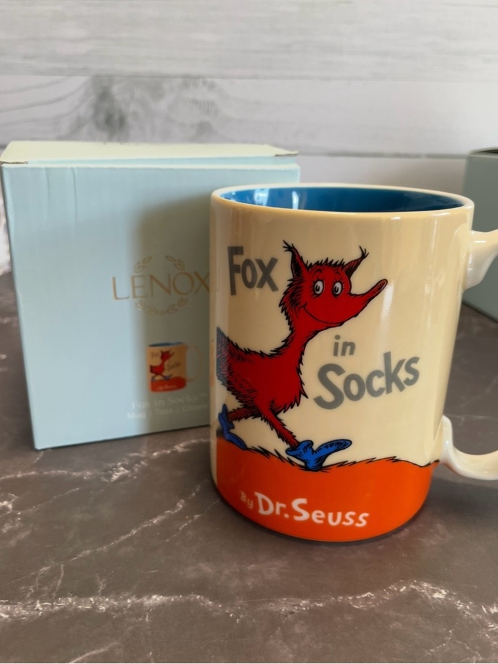 Lenox Dr. Seuss Fox in Socks Porcelain Mug - Picture 3 of 5